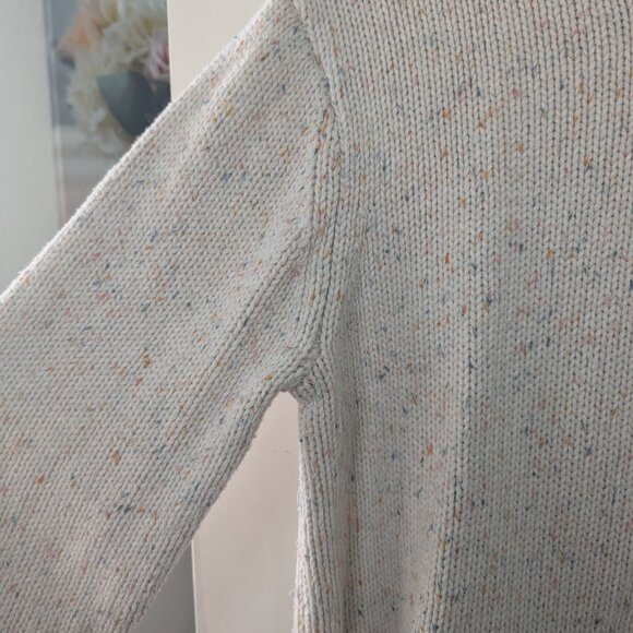 Workshop Republic Clothing Confetti Fleck Cream Knit Crew Sweater - XL - Picture 2 of 4